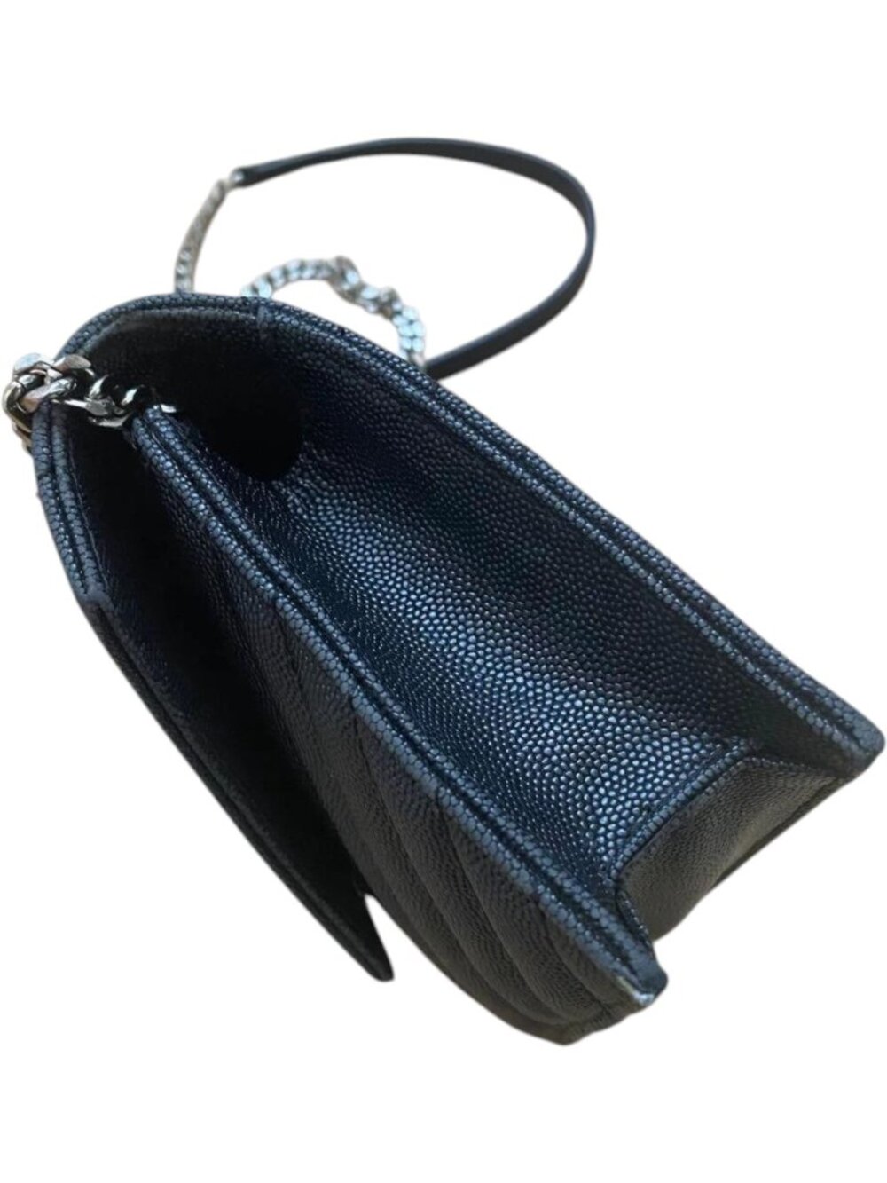775932CR T6 YVES Saint Laurent Crossbody Bag Black Leather - Picture 4 of 12